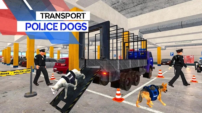 US Police Dog Transport: Multi Level Parking Game screenshots