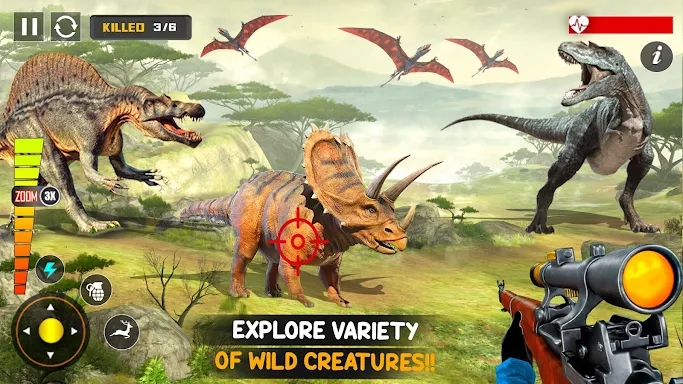 Wild Dino Hunting Shooting 3D screenshots