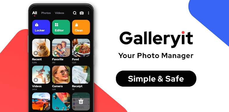 Galleryit - Photo Vault, Album screenshots