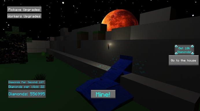 IdleCraft - mine diamonds and build a house! screenshots