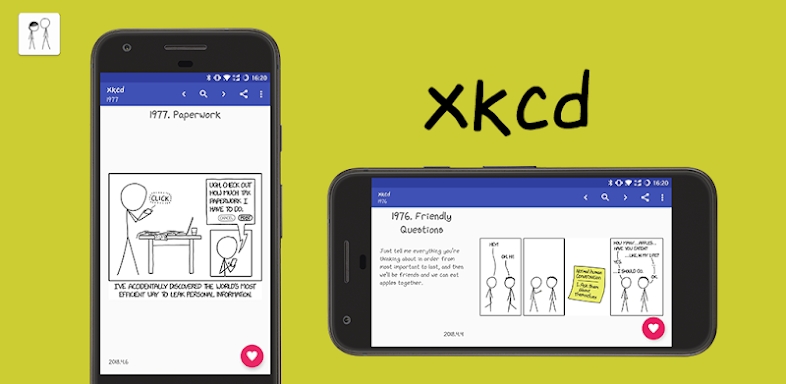 xkcd - comics viewer screenshots