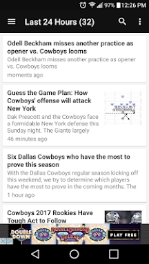 Cowboys News Feed SS screenshots