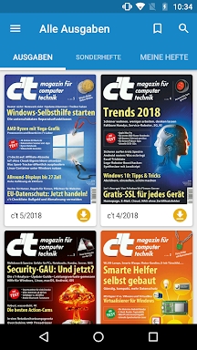 c’t Magazin screenshots
