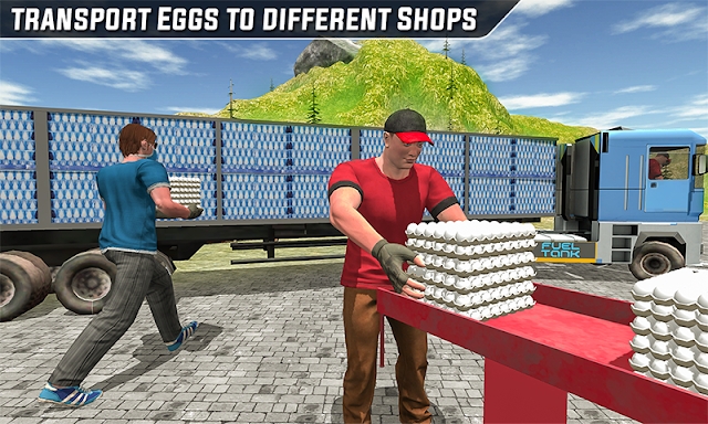 Supermarket Egg Transport Truck Driver Sim 2019 screenshots