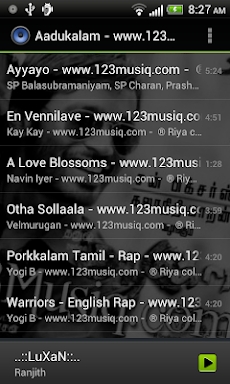 Default Music Player screenshots