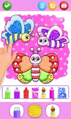 Butterfly Coloring Glitter screenshots