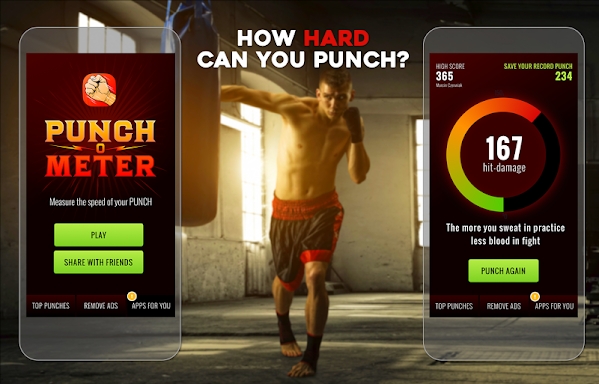 Punch Hit Meter screenshots