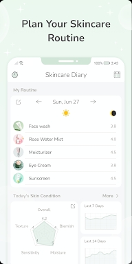 Skincare Routine Diary screenshots