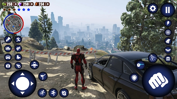 Miami Rope Hero Spider Games screenshots