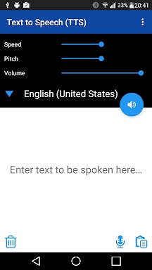 Text to Speech (TTS) screenshots