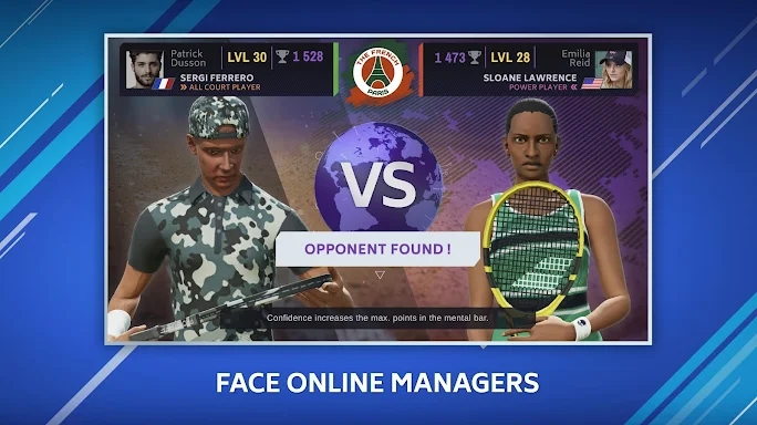Tennis Manager Mobile screenshots