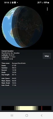 Worldshade - day & night map screenshots