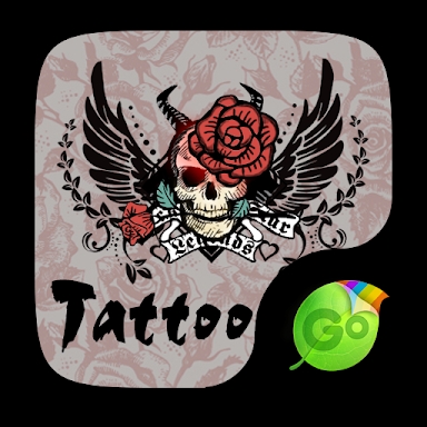 Tattoo Go Keyboard theme screenshots