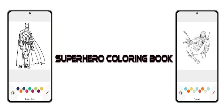SuperHero Coloring Book Game screenshots