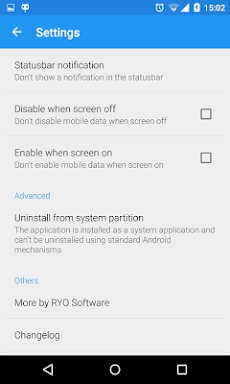 Mobile Data Switch screenshots