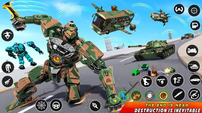 Army Bus Robot Car Game 3d screenshots