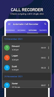 Automatic All Call Recorder screenshots