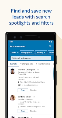 LinkedIn Sales Navigator screenshots