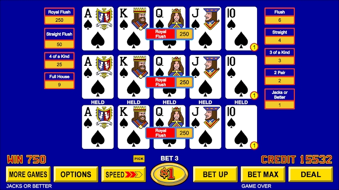Video Poker ™ - Classic Games screenshots