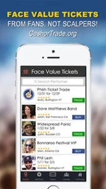 CashorTrade - Face Value Tickets screenshots