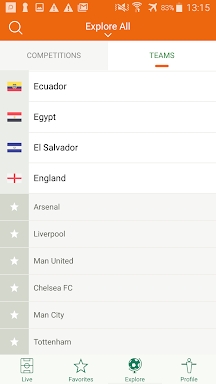 Futbol24 soccer livescore app screenshots