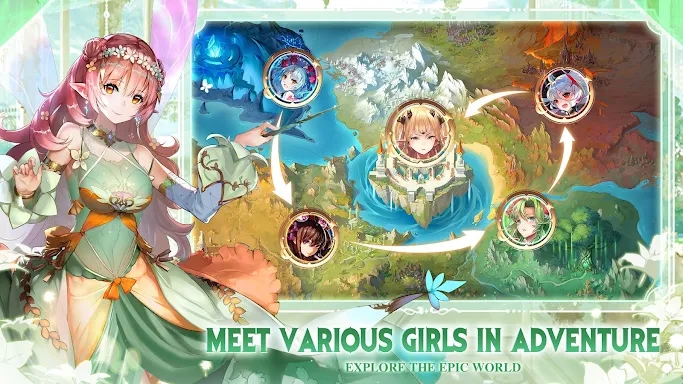 Girls' Connect: Idle RPG screenshots