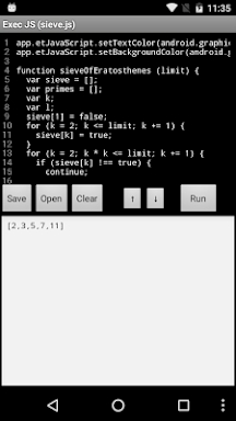 Exec Javascript screenshots