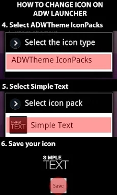 Simple Text-Text Icon Creator screenshots