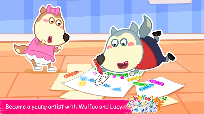 Wolfoo's Coloring Book screenshots