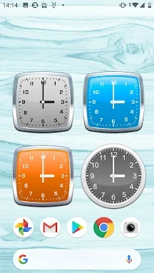 Analog clocks widget – simple screenshots