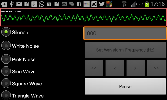 SoundForm Signal Generator screenshots