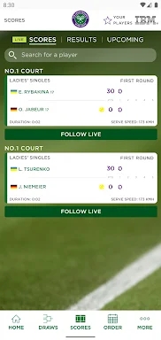 Wimbledon 2024 screenshots