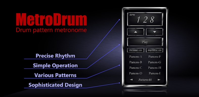 Drum Metronome - "MetroDrum" screenshots