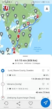 A Better Routeplanner (ABRP) screenshots