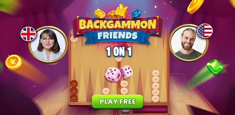 Backgammon Friends Online screenshots