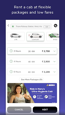Meru Cabs- Local, Rental, Outs screenshots