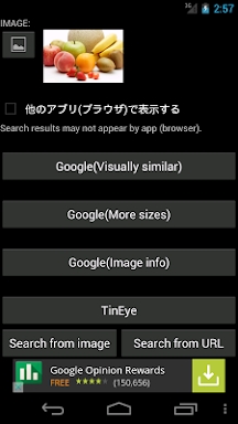 Search by image screenshots