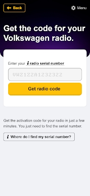 Radio Code Generator for Cars screenshots