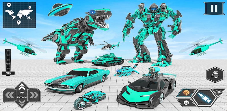 Dino Robot Car Transform 3D screenshots