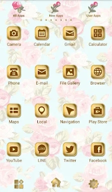 Cute Theme-Elegant Floral- screenshots