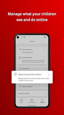 Vodafone Secure Net screenshots