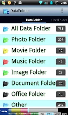 Data Folder screenshots