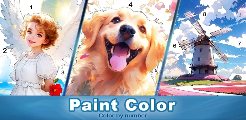 Paint Color: Color by number screenshots