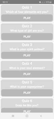 Which Element Are You? screenshots