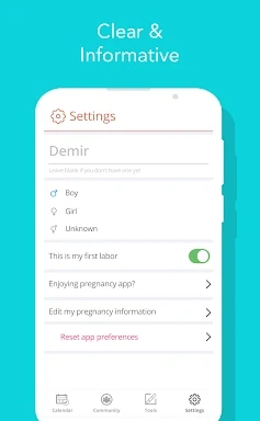Pregnancy Tracker and Baby screenshots