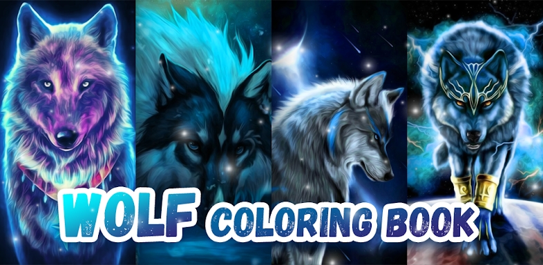 Wolf Coloring Book Color Game screenshots
