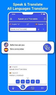 Speak & Translate Interpreter screenshots