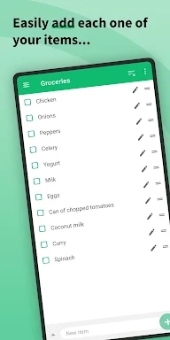 Shopping Lists (with widget) screenshots