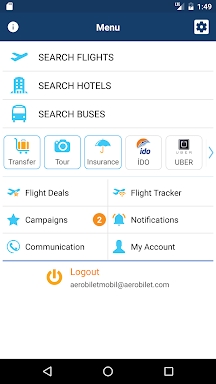 Aerobilet - Flights, Hotels, B screenshots