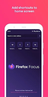 Firefox Focus: No Fuss Browser screenshots